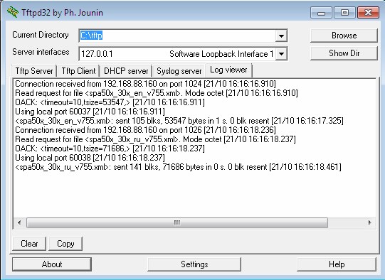 Вкладка Log viewer, показ устройства Вкладка Log viewer