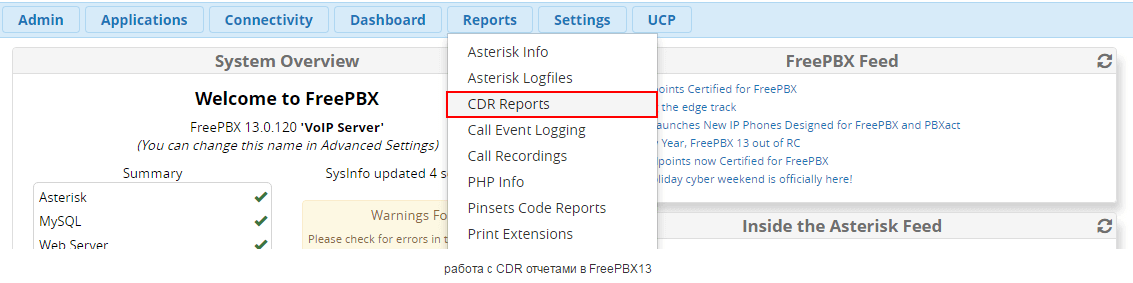 CDR reports