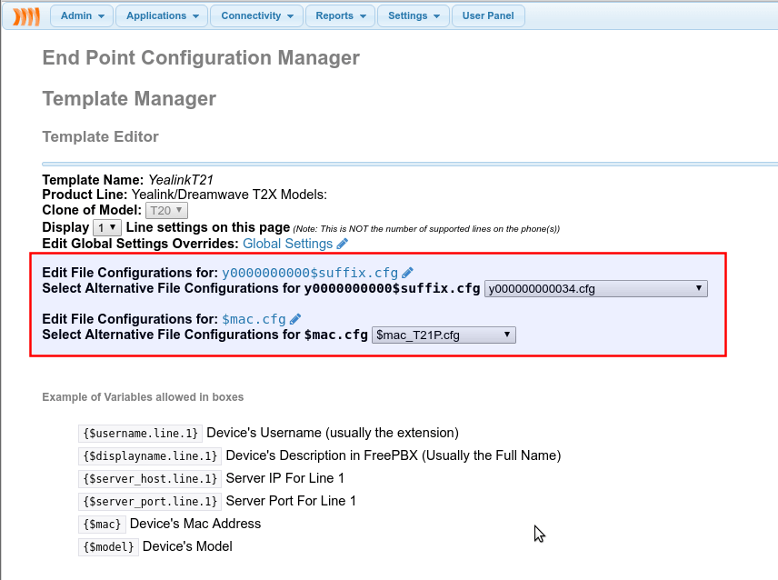 End point configuration manager