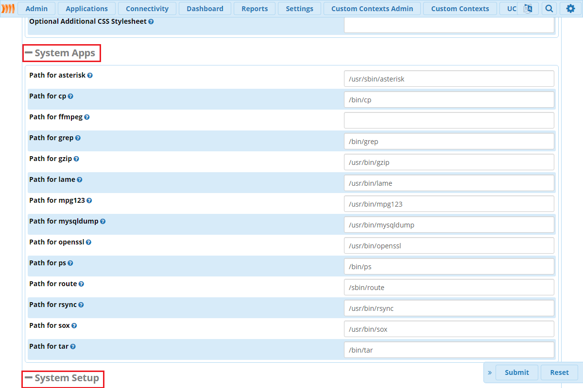 Редактирование и добавление параметров на вкладку Advanced Settings в  FreePBX - Asterisk IP-телефония