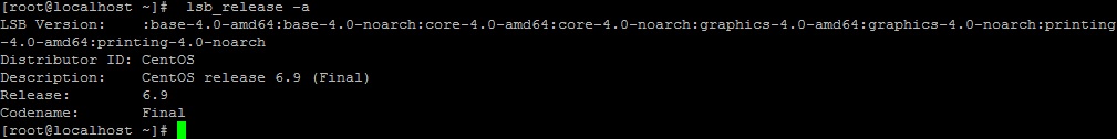 Вывод lsb_release, определение версии CentOS