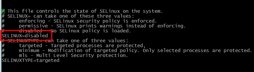 Отключение Selinux
