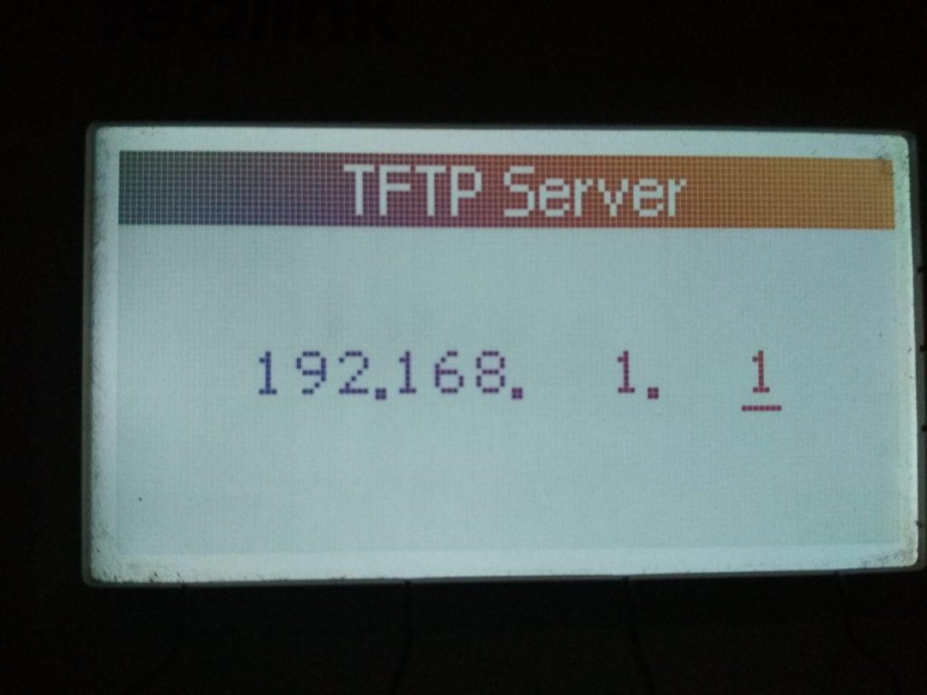 Назначение TFTP сервера(в качестве сервера выступает ПК с настроенной утилитой tftpd32)