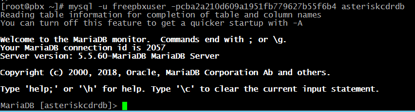 подключение к базе данных MariaDB.